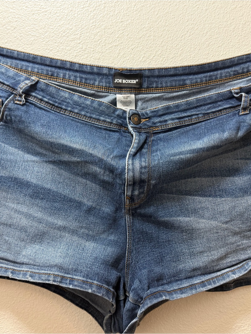 Joe Boxer Women's Light Blue High-Rise Denim Shorts